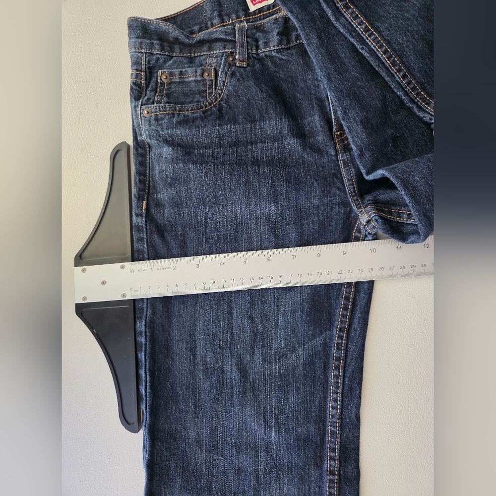 Levi Strauss 514 Straight Leg Denim Dark Indigo Blue Minimalist Core Indie Skate - Picture 11 of 13